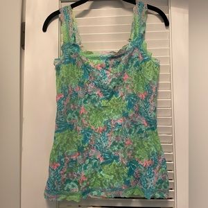 Lilly Pulitzer x Hanky Panky - Unlined Lace Camisole - Checking In - Size Small